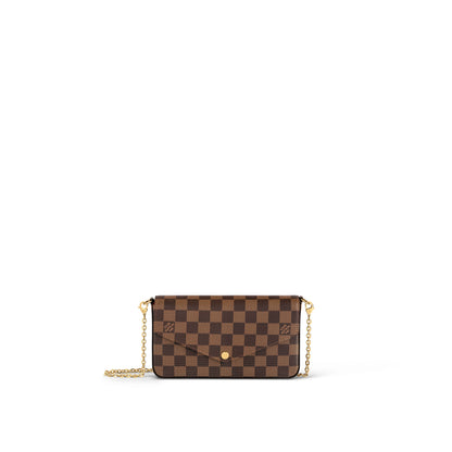 Louis Vuitton 'Wallet On Chain Lily' bag – Damier Ebene canvas