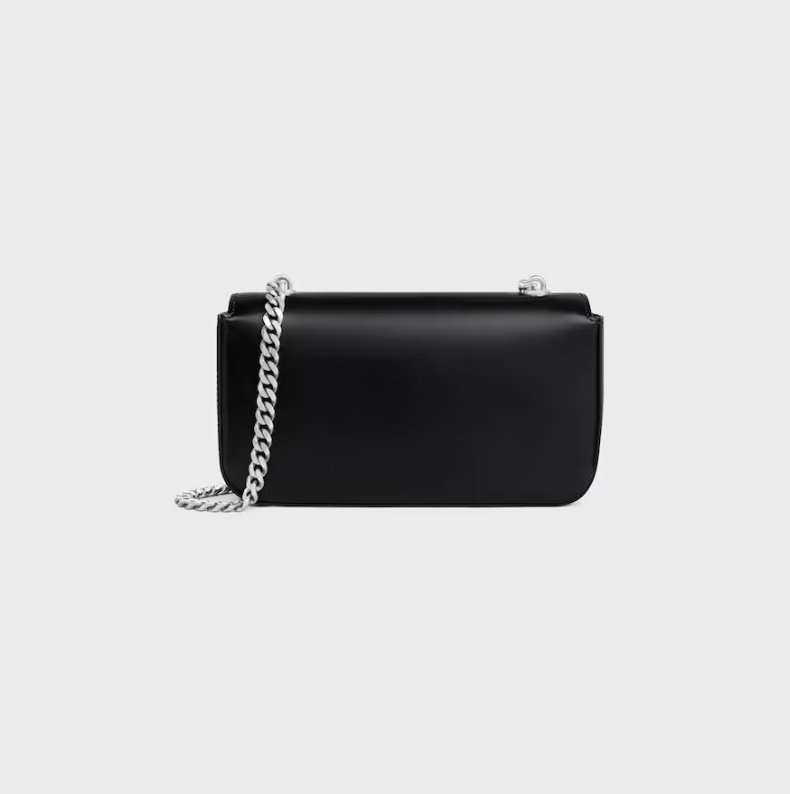 CELINE CHAIN ​​SHOULDER BAG CLAUDE in shiny calfskin