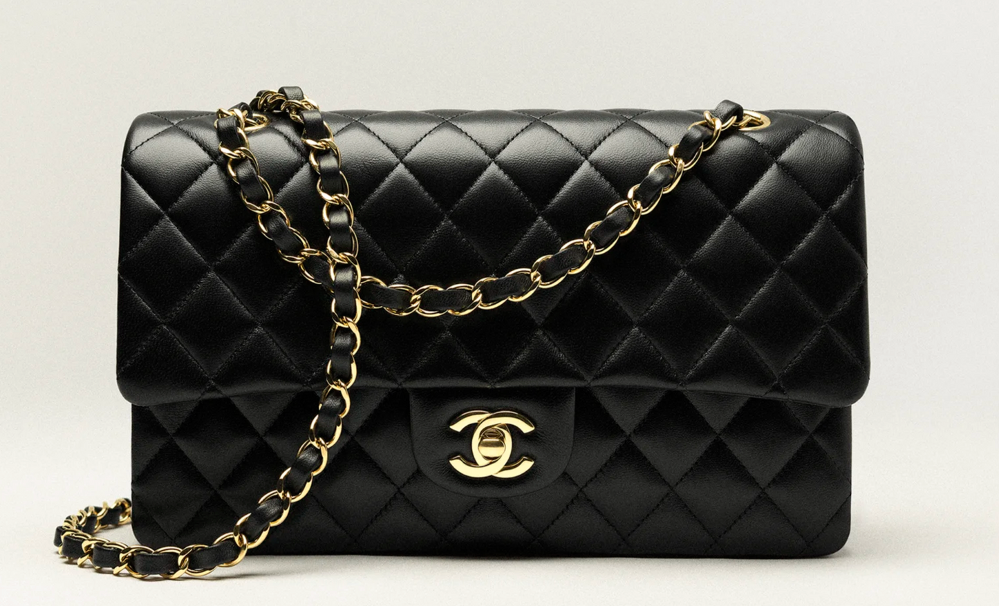 CHANEL Classic 11.12 Handbag Lambskin &amp; Gold-Tone Metal