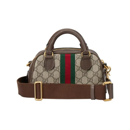 GUCCI Ophidia Canvas With Leather Bowling Bag super mini