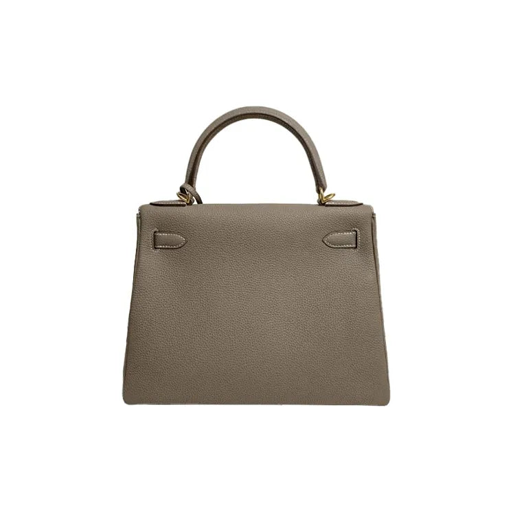 HERMES Kelly 25 elephant gray Togo leather Bag Handbag (20,25,28,32)