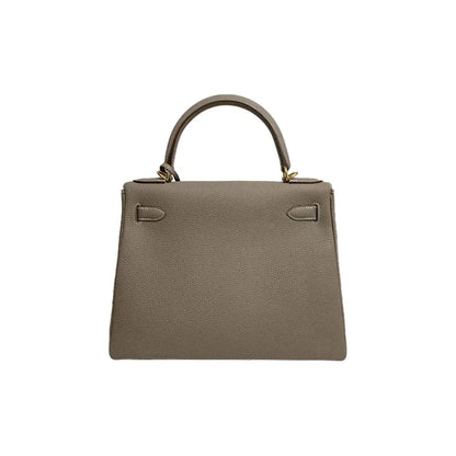 HERMES Kelly 25 elephant gray Togo leather Bag Handbag (20,25,28,32)